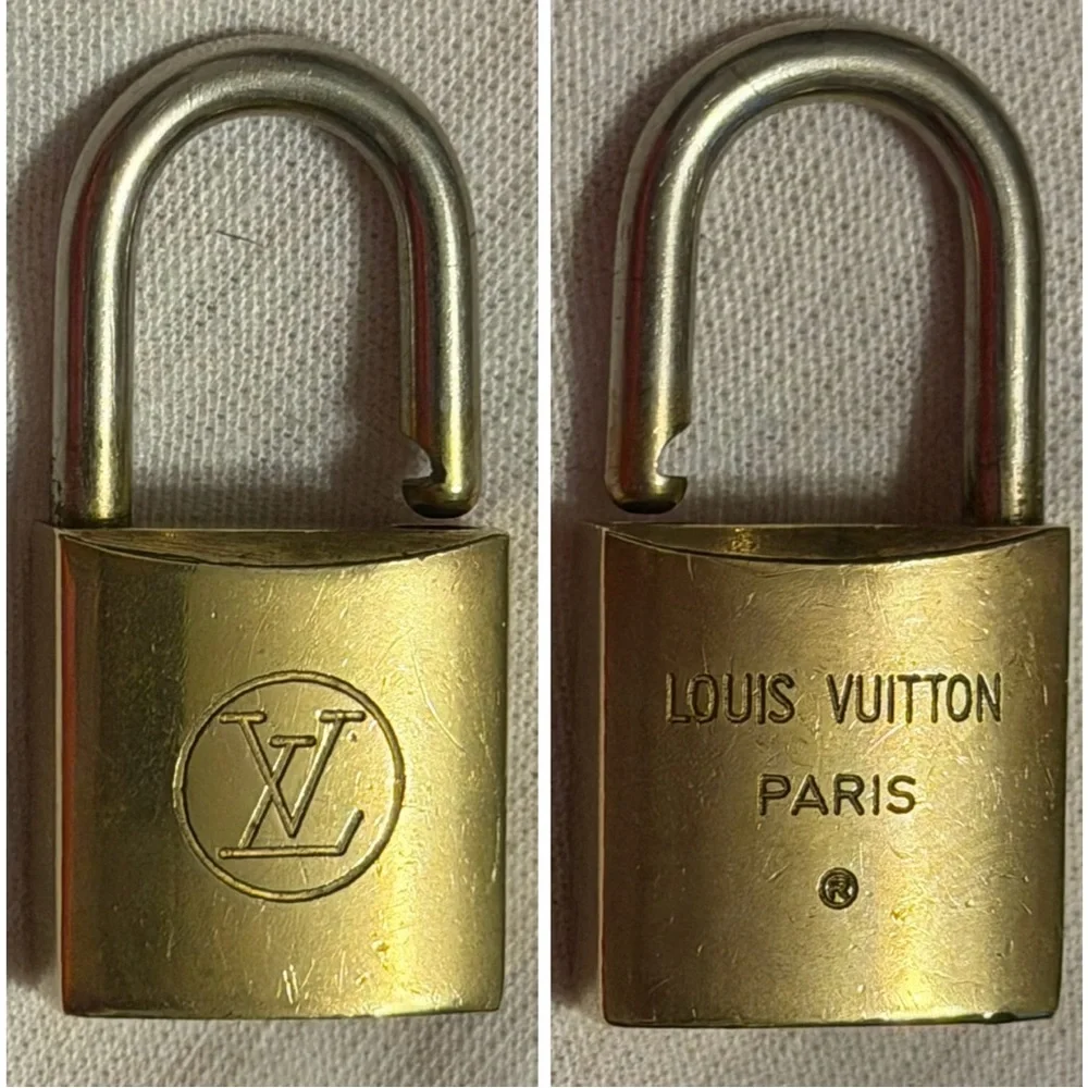 Louis Vuitton Gold Padlock with Key